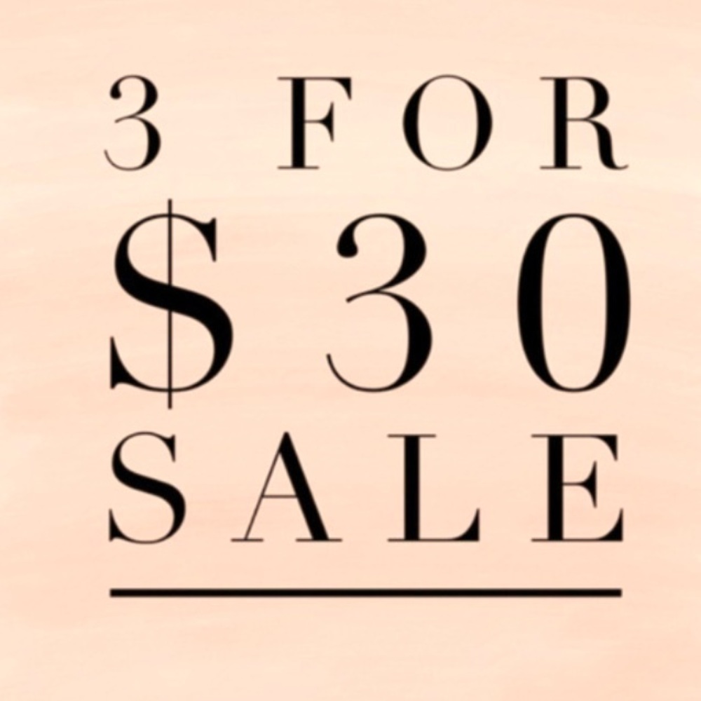 3 for $30🛍🛍